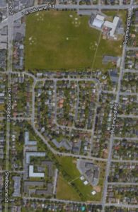 A google map image of a neighbourhood.